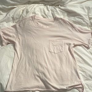 light pink flowy oversized tee. American eagle small.